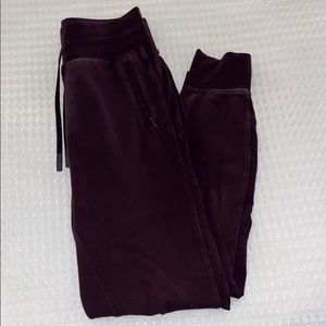 Lululemon Burgundy Sweatpants